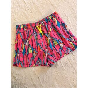 Vineyard Vines Boys Chappy Swim Trunks Pink Surfboard Print Size L